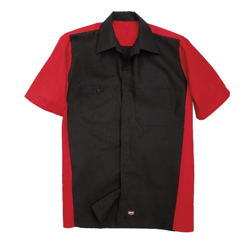 Red Kap Men's Short Sleeve Two-Tone Crew Shirt