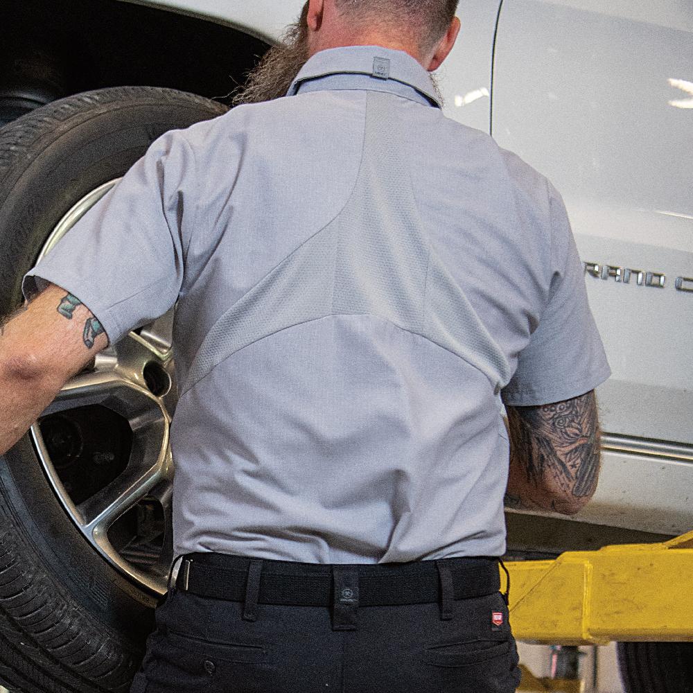 Red Kap Men's Short Sleeve Work Shirt With MIMIX®