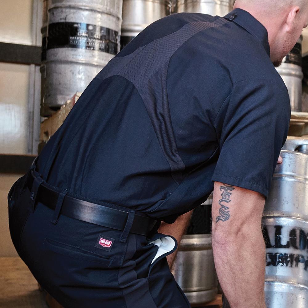 Red Kap Men's Short Sleeve Work Shirt With MIMIX®