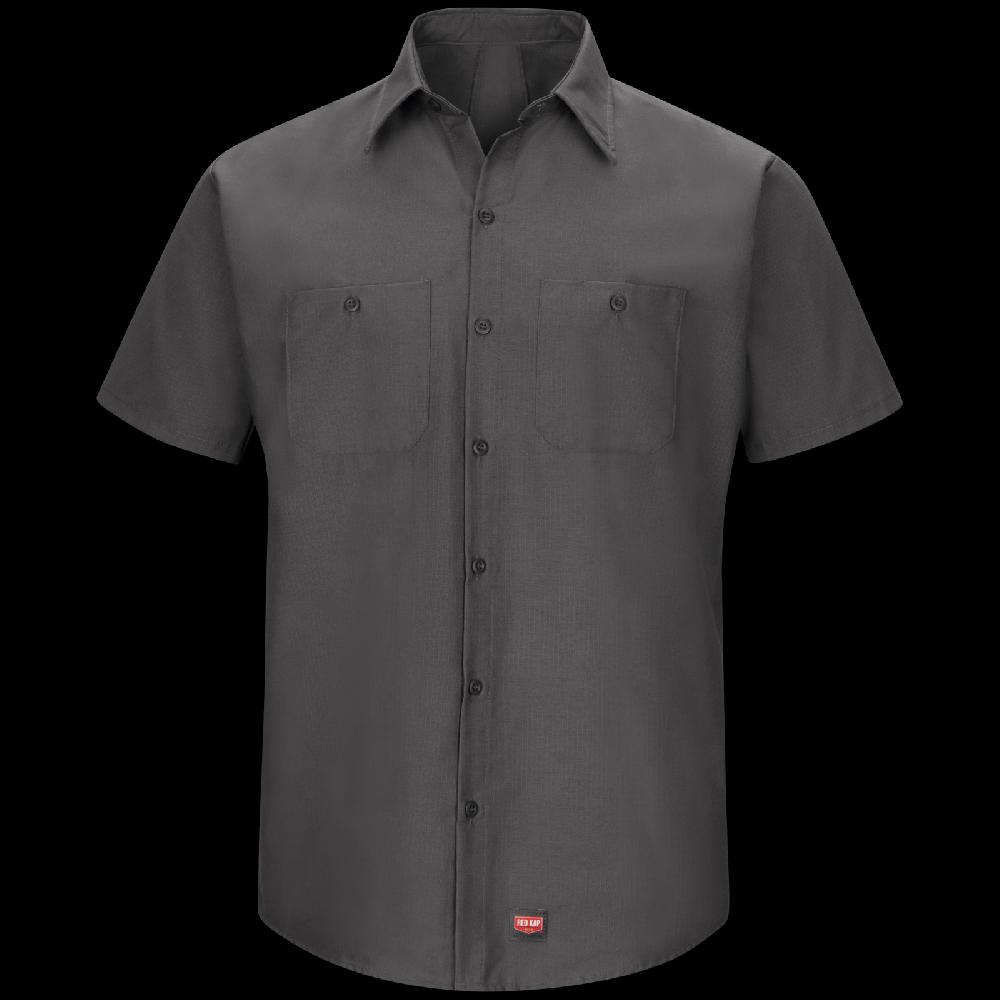 red kap Men's Short Sleeve Work Shirt with MIMIX®