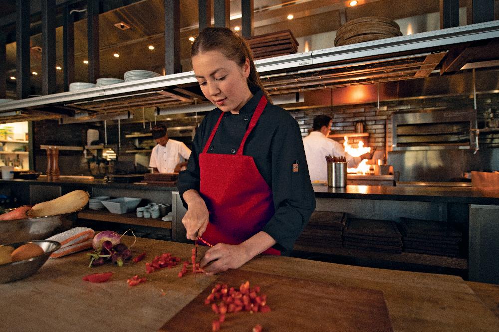 Red Kap Poly-Cotton Standard Bib Apron