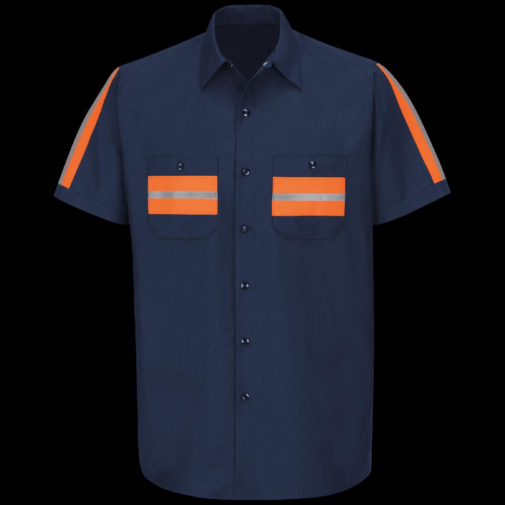 red kap Short Sleeve Enhanced Visibility Shirt