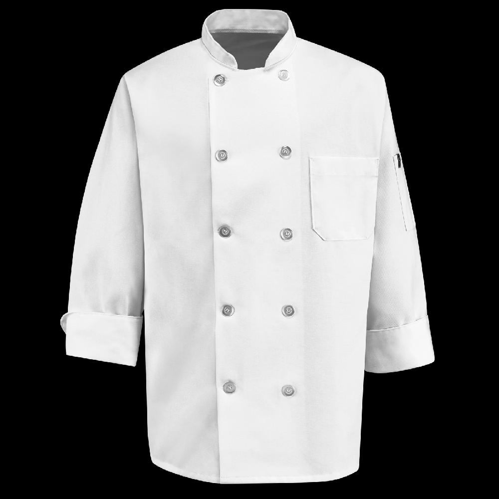 red kap Ten Pearl Button Chef Coat