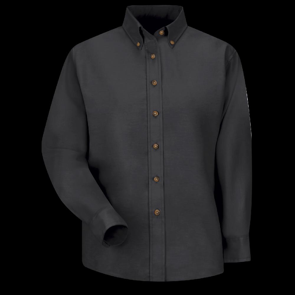 red kap Women's Long Sleeve Poplin Dress Shirt