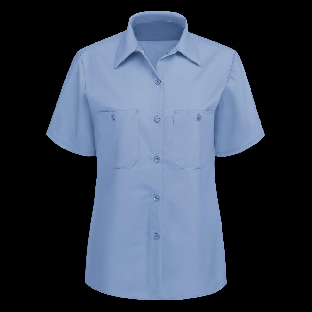 red kap Women's Short Sleeve Industrial Work Shirt