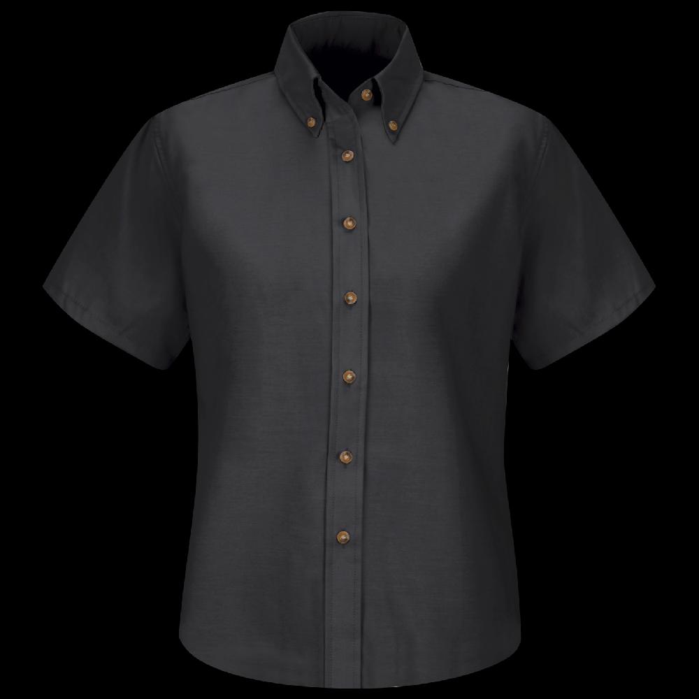 red kap Women's Short Sleeve Poplin Dress Shirt