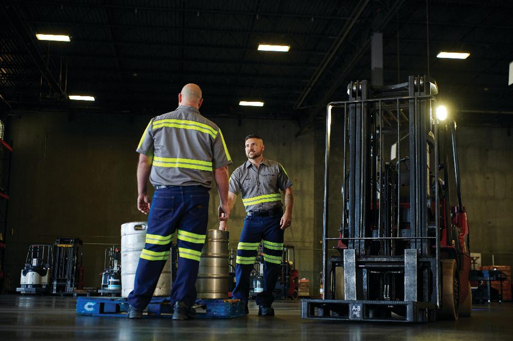 Red Kap Short Sleeve Enhanced Visibility Cotton Work Shirt