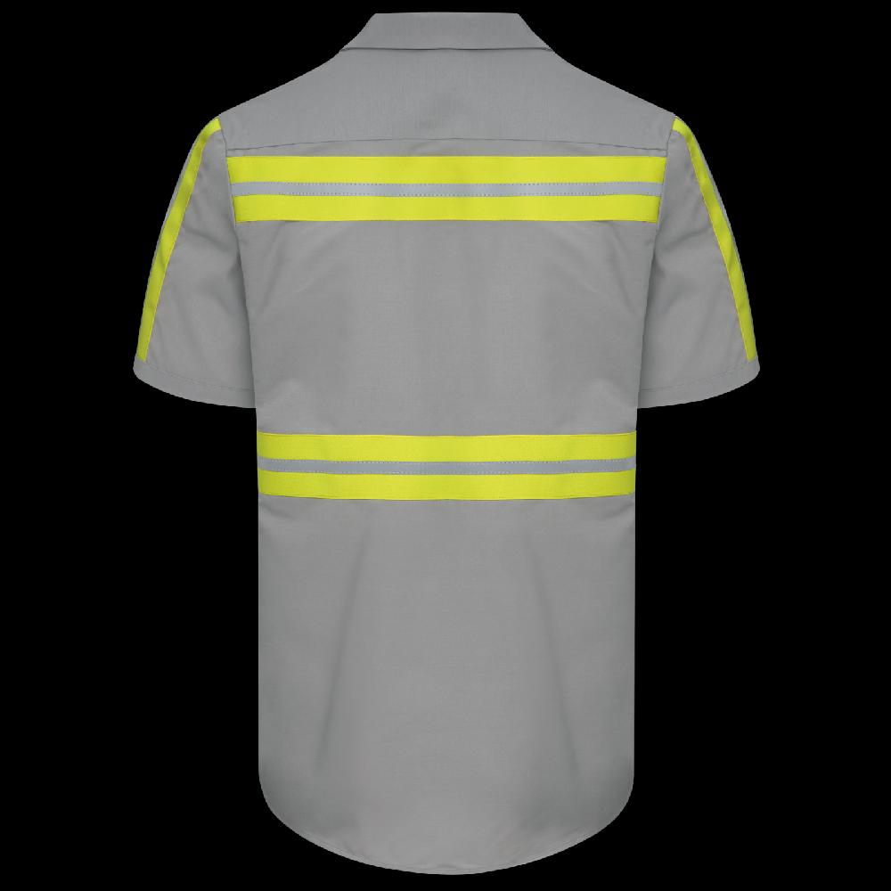 Red Kap Short Sleeve Enhanced Visibility Industrial Work Shirt