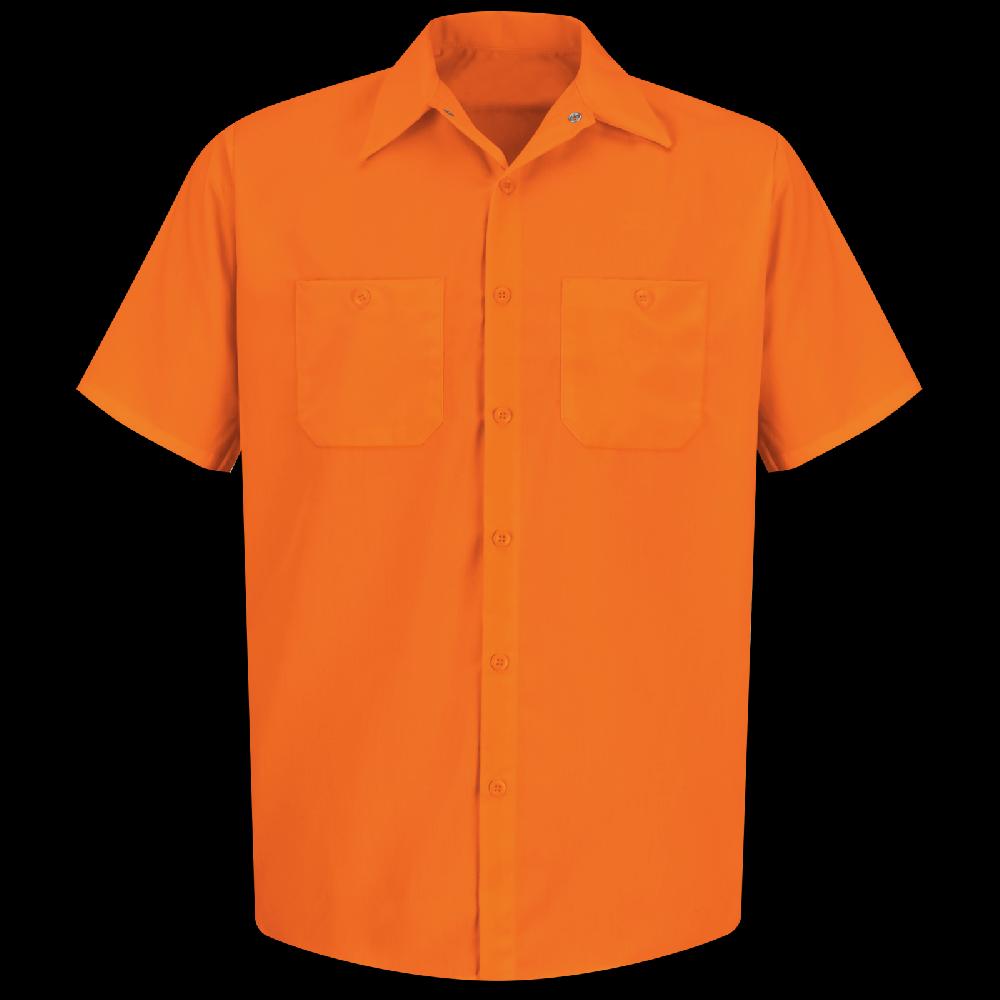 red kap Short Sleeve Enhanced Visibility Work Shirt