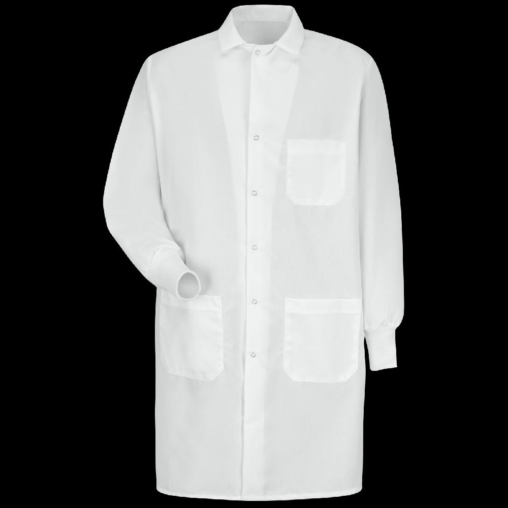 red kap Unisex Specialized Cuffed Lab Coat with Interior Pocket
