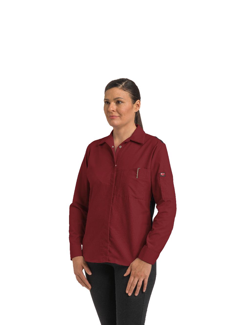 Red Kap Women's Long Sleeve Performance Plus Shop Shirt With OilBlok Technology