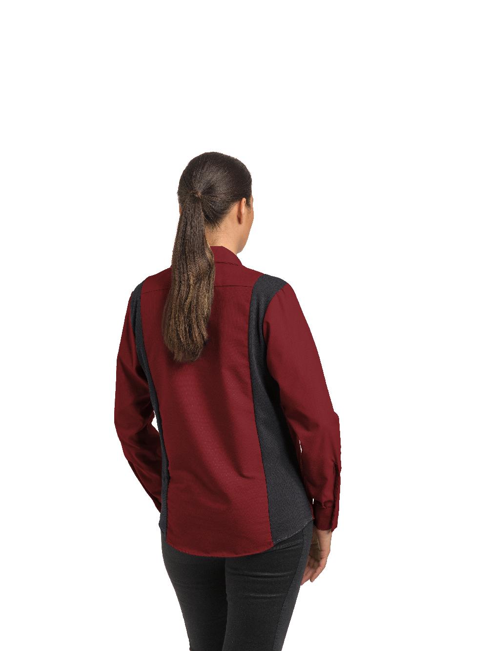 Red Kap Women's Long Sleeve Performance Plus Shop Shirt With OilBlok Technology