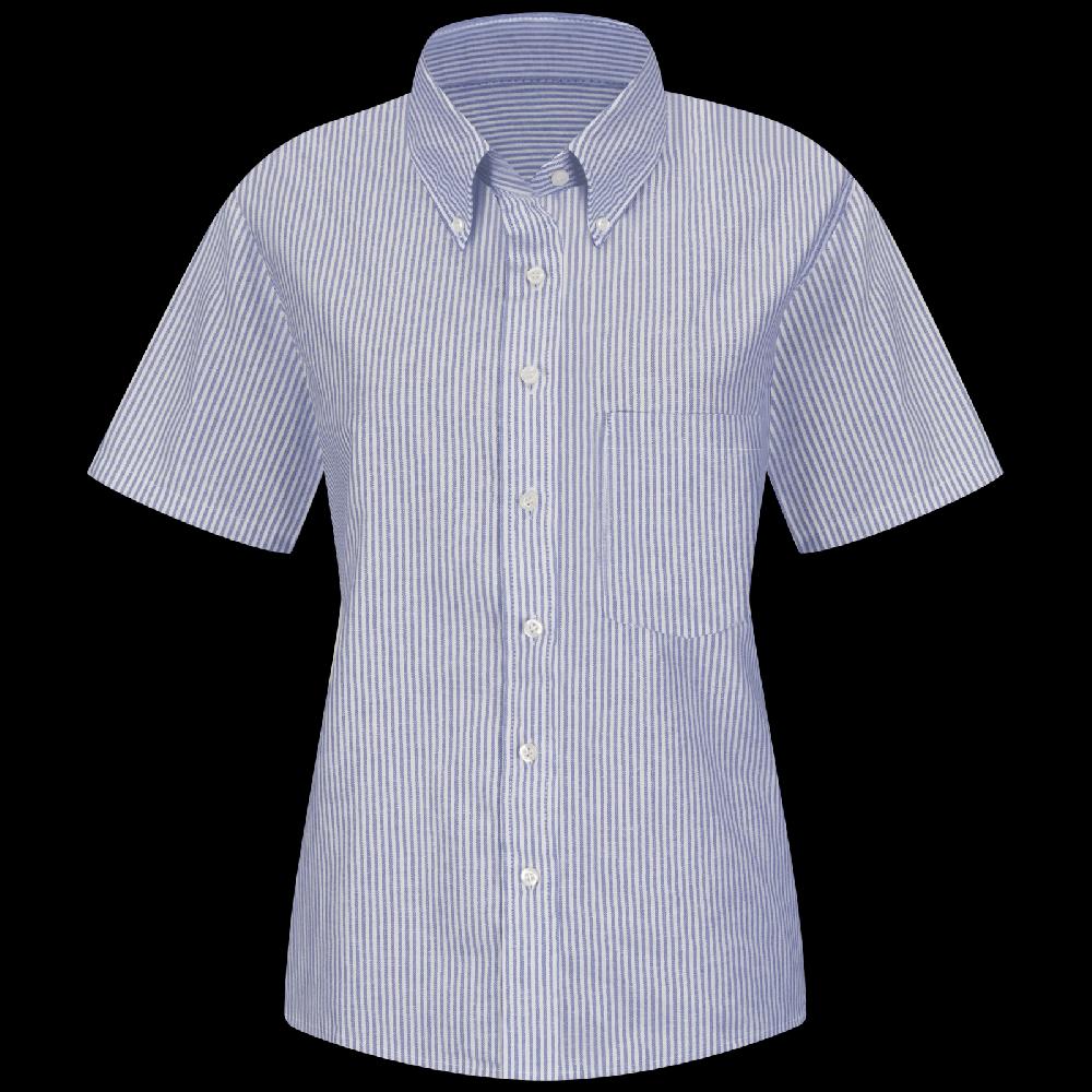 red kap Women's Short Sleeve Executive Oxford Dress Shirt