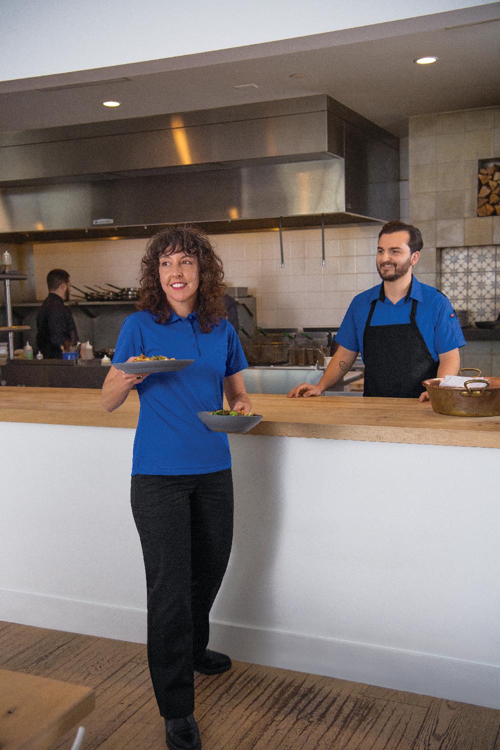 Red Kap Women's Short Sleeve Performance Knit® Pocketless Core Polo