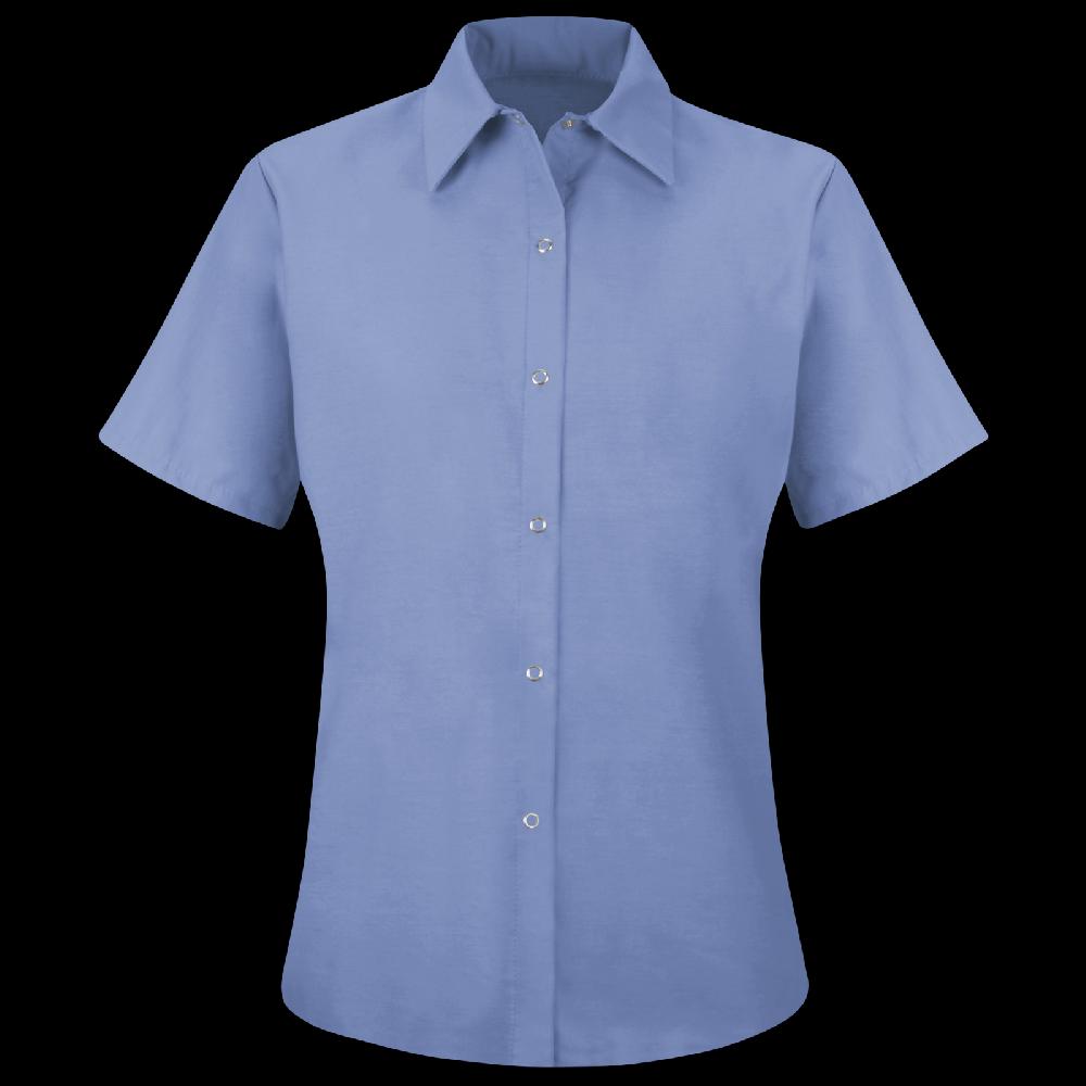 red kap Women's Short Sleeve Specialized Pocketless Work Shirt