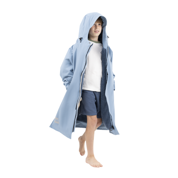 Red Paddle Kids’ Long Sleeve Dry Waterproof Changing Robe Alter EVO Pro - Alpine Blue