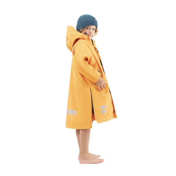 Red Paddle Kids’ Long Sleeve Dry Waterproof Changing Robe Alter EVO Pro - Bitter Orange
