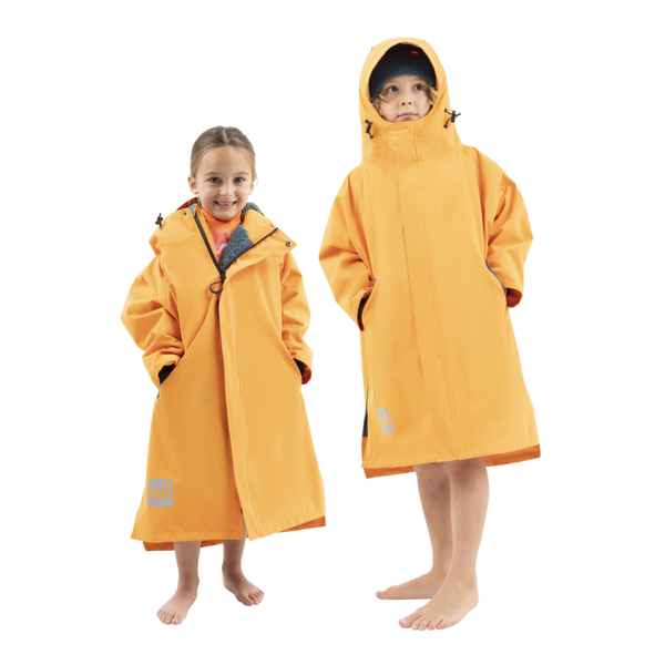 red paddle Kids’ Long Sleeve Dry Waterproof Changing Robe Alter EVO Pro - Bitter Orange