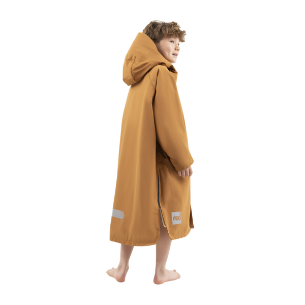 Red Paddle Kids’ Long Sleeve Dry Waterproof Changing Robe Alter EVO Pro - Caramel