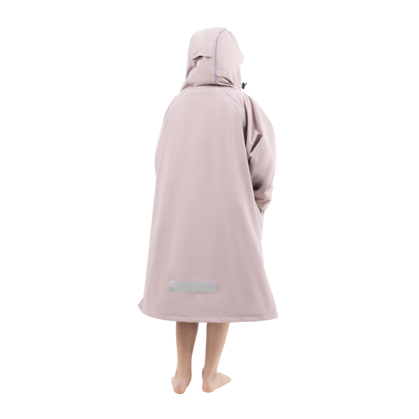 Red Paddle Kids’ Long Sleeve Dry Waterproof Changing Robe Alter EVO Pro - Salty Pink