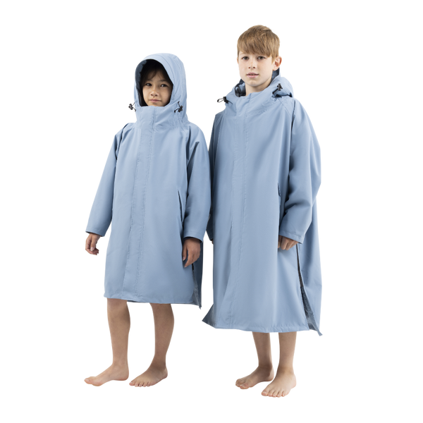 red paddle Kids’ Long Sleeve Dry Waterproof Changing Robe Alter EVO Pro - Alpine Blue