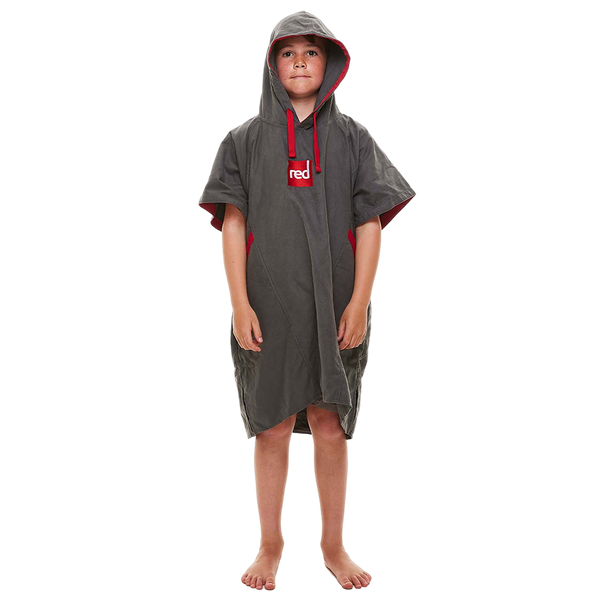 Red Paddle Kids Quick Dry Microfibre Changing Robe - Grey