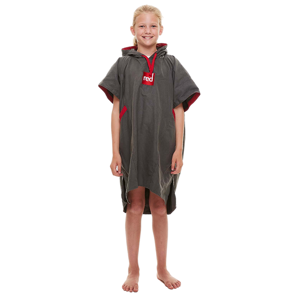 red paddle Kids Quick Dry Microfibre Changing Robe - Grey