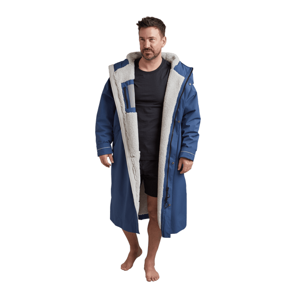 Red Paddle Men's Long Sleeve Dry Waterproof Changing Robe Alter EVO - Admiral Blue