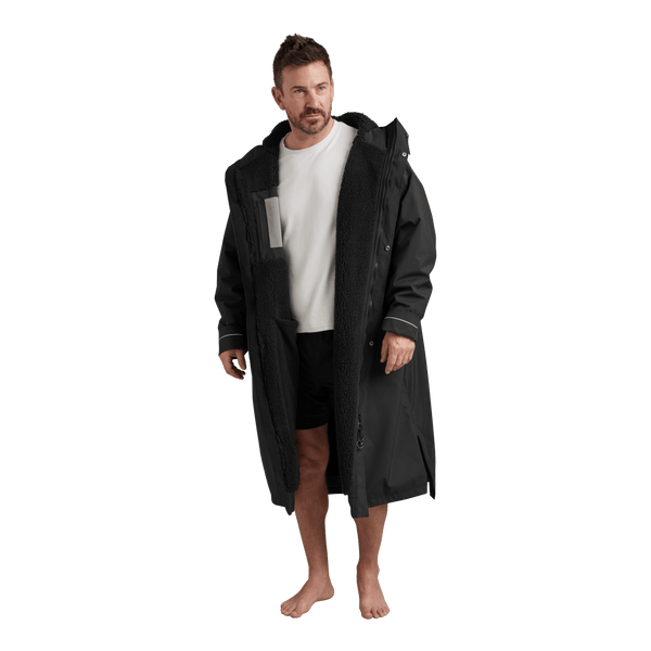 Red Paddle Men's Long Sleeve Dry Waterproof Changing Robe Alter EVO - Stealth Black