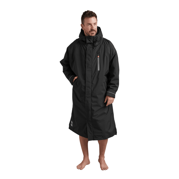 red paddle Men's Long Sleeve Dry Waterproof Changing Robe Alter EVO - Stealth Black