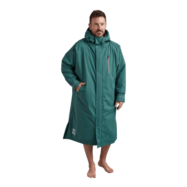 red paddle Men's Long Sleeve Dry Waterproof Changing Robe Alter EVO - Deep Teal