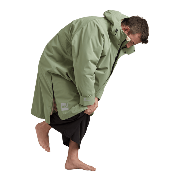 Red Paddle Men's Long Sleeve Dry Waterproof Changing Robe Alter EVO - Sage Green