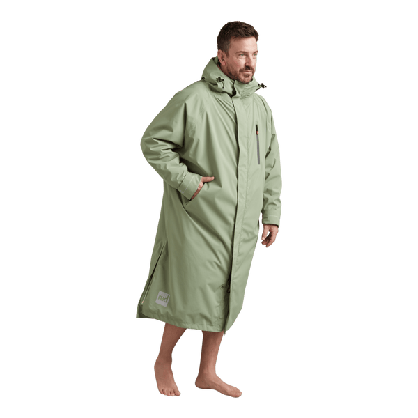 red paddle Men's Long Sleeve Dry Waterproof Changing Robe Alter EVO - Sage Green