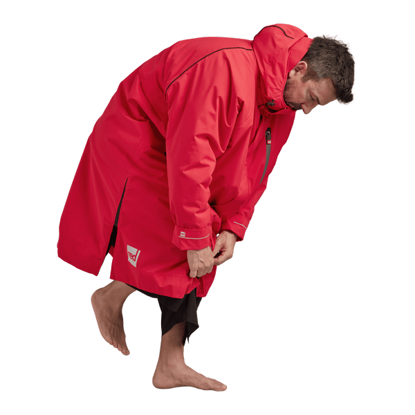 Red Paddle Men's Long Sleeve Dry Waterproof Changing Robe Alter EVO - Siren Red