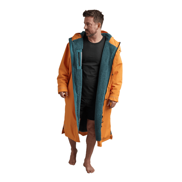 Red Paddle Men's Long Sleeve Dry Waterproof Changing Robe Alter EVO - Bitter Orange