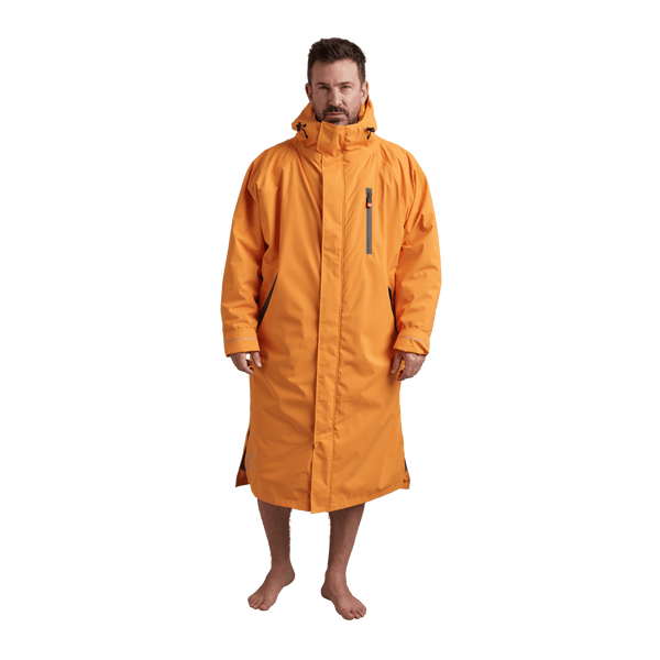 red paddle Men's Long Sleeve Dry Waterproof Changing Robe Alter EVO - Bitter Orange