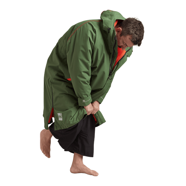 Red Paddle Men's Long Sleeve Dry Waterproof Changing Robe Alter EVO - Forest Green