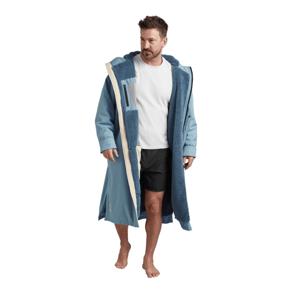 Red Paddle Men's Long Sleeve Dry Waterproof Changing Robe Alter EVO - Alpine Blue