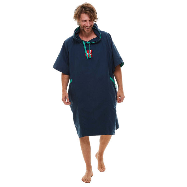 red paddle Men's Quick Dry Microfibre Changing Robe - Navy