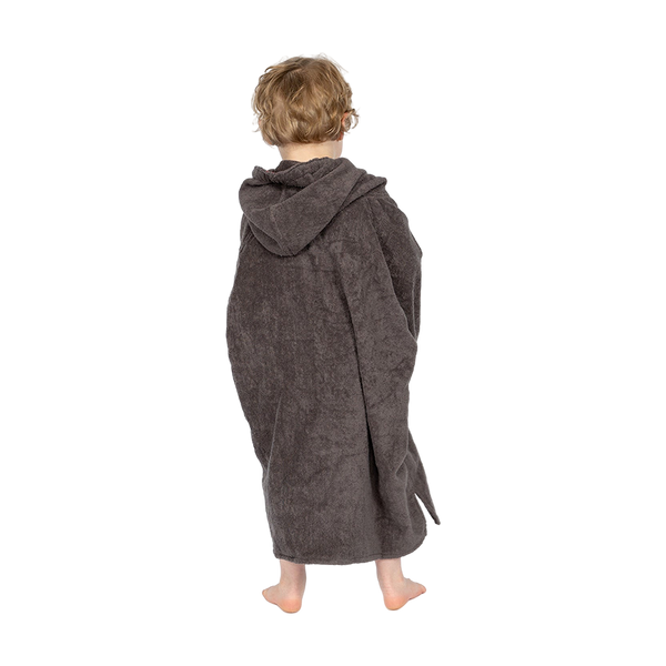 Red Paddle Kids Towelling Change Robe - Grey