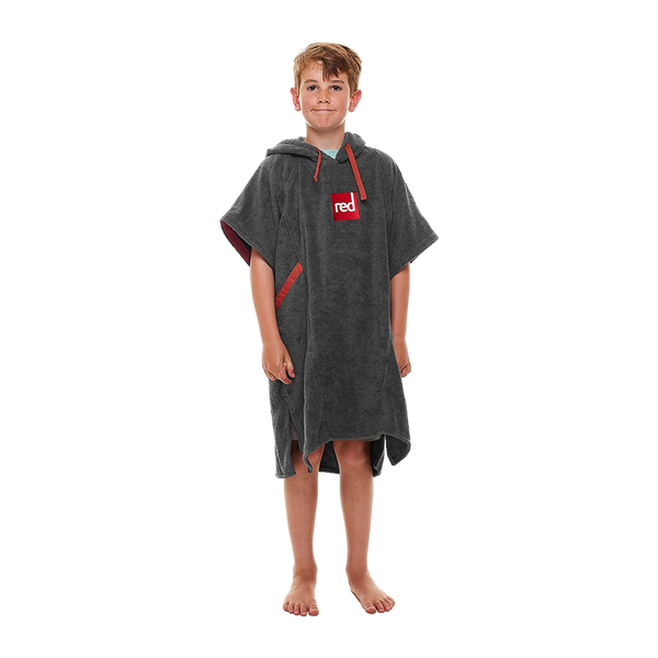 red paddle Kids Towelling Change Robe - Grey