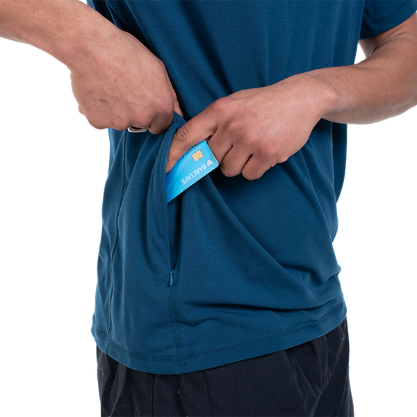 Red Paddle Men's Performance T-Shirt - Blue