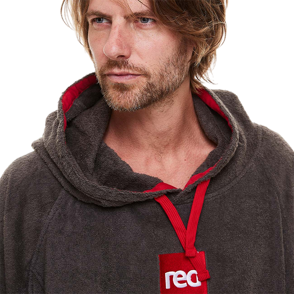 Red Paddle Men's Towelling Change Robe - Grey