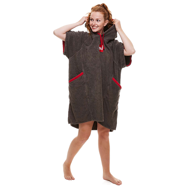 Red Paddle Women's Towelling Change Robe - Grey