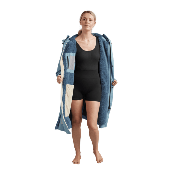 Red Paddle Women's Long Sleeve Dry Waterproof Changing Robe Alter EVO - Alpine Blue