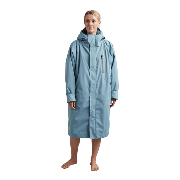red paddle Women's Long Sleeve Dry Waterproof Changing Robe Alter EVO - Alpine Blue