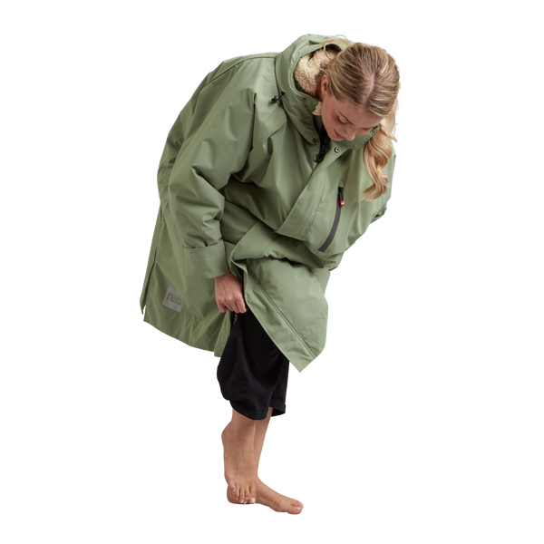 Red Paddle Women's Long Sleeve Dry Waterproof Changing Robe Alter EVO - Sage Green