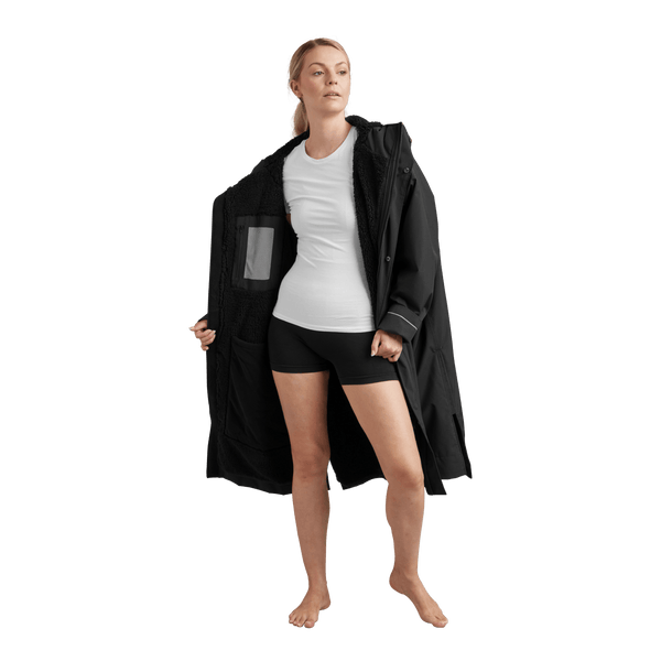 Red Paddle Women's Long Sleeve Dry Waterproof Changing Robe Alter EVO - Stealth Black