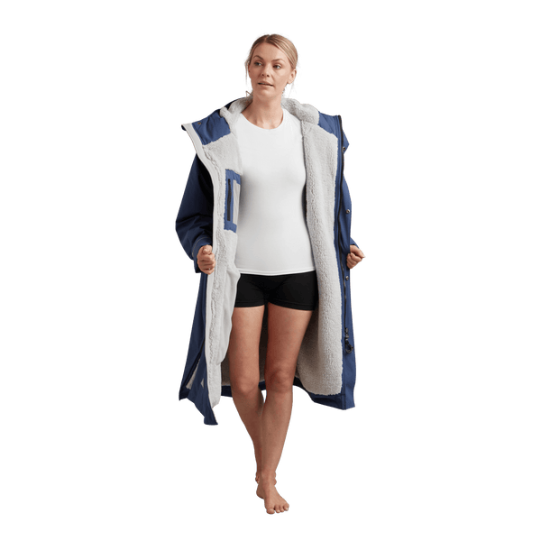 Red Paddle Women's Long Sleeve Dry Waterproof Changing Robe Alter EVO - Admiral Blue