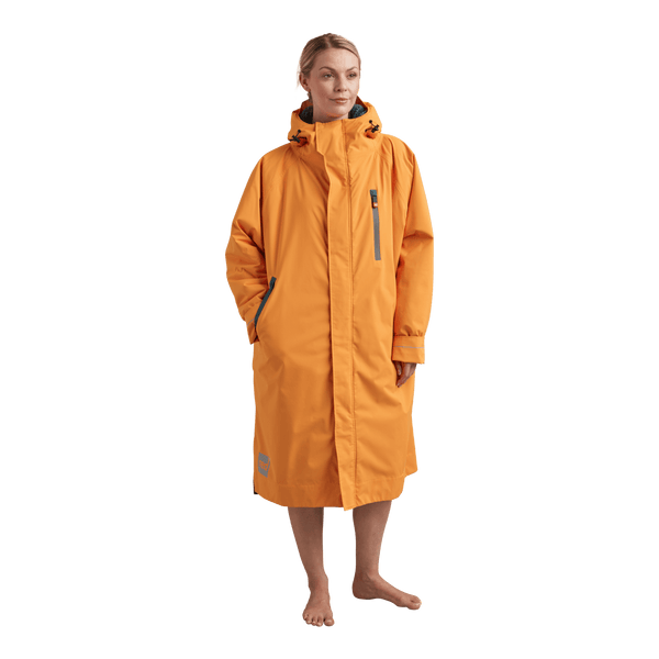 red paddle Women's Long Sleeve Dry Waterproof Changing Robe Alter EVO - Bitter Orange